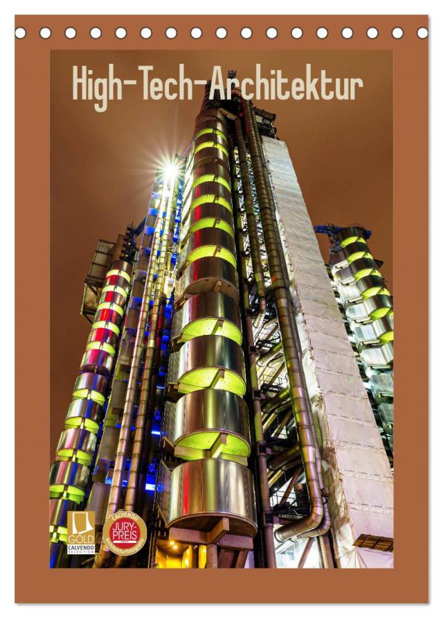 High-Tech-Architektur (Tischkalender 2024 DIN A5 hoch), CALVENDO Monatskalender
