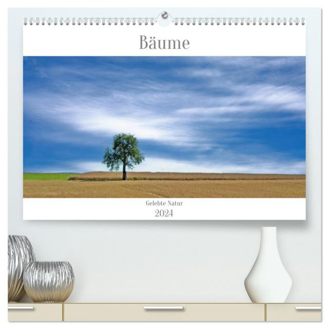 Bäume - Gelebtes Leben (hochwertiger Premium Wandkalender 2024 DIN A2 quer), Kunstdruck in Hochglanz