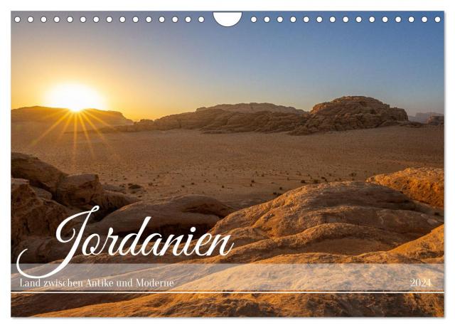 Jordanien - Land zwischen Antike und Moderne (Wandkalender 2024 DIN A4 quer), CALVENDO Monatskalender