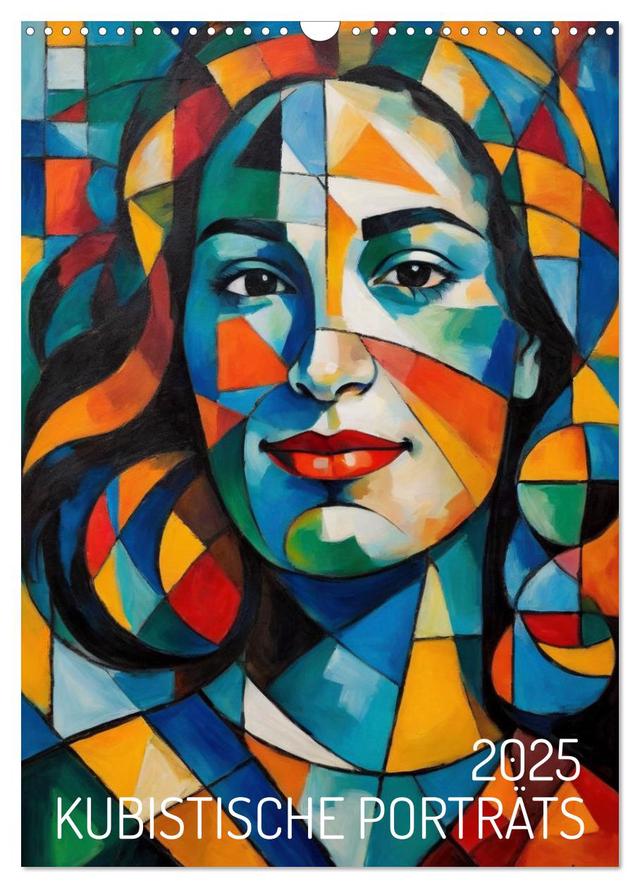 Kubistische Porträts (Wandkalender 2025 DIN A3 hoch), CALVENDO Monatskalender