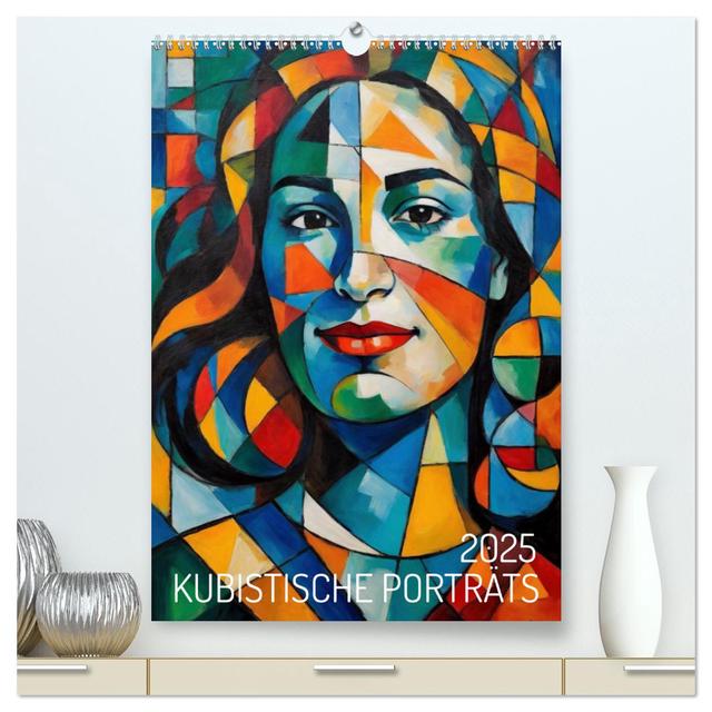 Kubistische Porträts (hochwertiger Premium Wandkalender 2025 DIN A2 hoch), Kunstdruck in Hochglanz