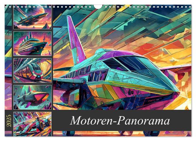 Motoren-Panorama (Wandkalender 2025 DIN A3 quer), CALVENDO Monatskalender