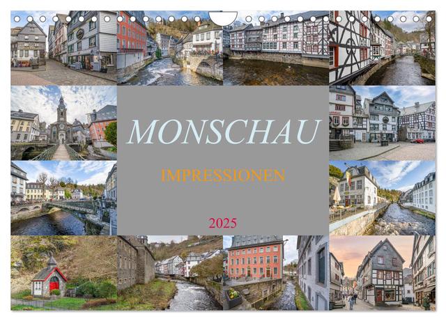 Monschau Impressionen (Wandkalender 2025 DIN A4 quer), CALVENDO Monatskalender