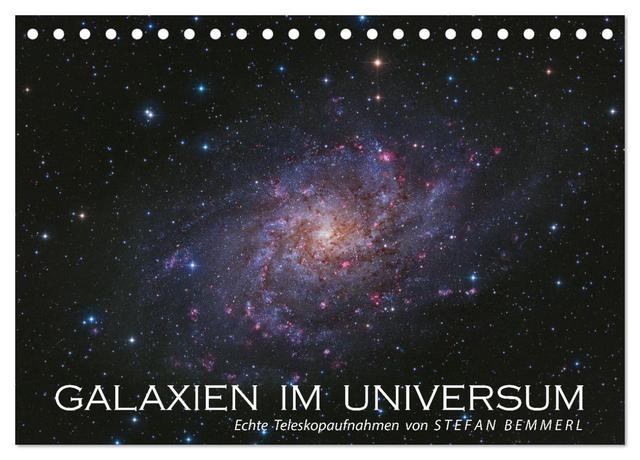 Galaxien im Universum (Tischkalender 2025 DIN A5 quer), CALVENDO Monatskalender