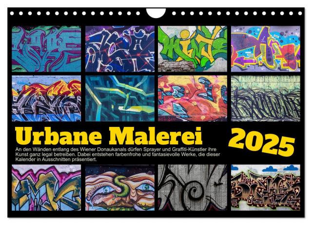 Urbane Malerei (Wandkalender 2025 DIN A4 quer), CALVENDO Monatskalender