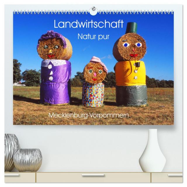 Landwirtschaft Natur pur Mecklenburg-Vorpommern (hochwertiger Premium Wandkalender 2025 DIN A2 quer), Kunstdruck in Hochglanz