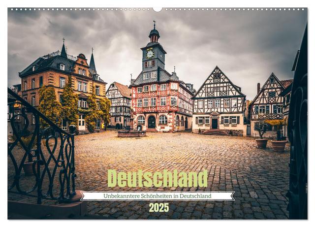 Unbekanntere Schönheiten in Deutschland (Wandkalender 2025 DIN A2 quer), CALVENDO Monatskalender