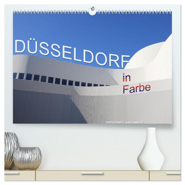 Düsseldorf in Farbe (hochwertiger Premium Wandkalender 2025 DIN A2 quer), Kunstdruck in Hochglanz
