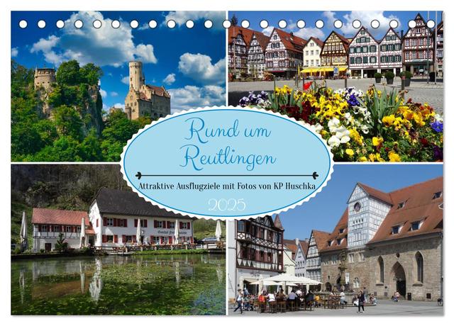 Rund um Reutlingen (Tischkalender 2025 DIN A5 quer), CALVENDO Monatskalender