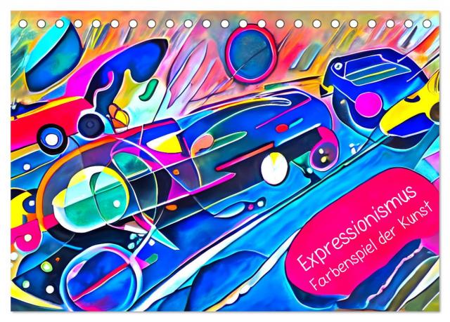 Expressionismus - Farbenspiel der Kunst (Tischkalender 2025 DIN A5 quer), CALVENDO Monatskalender