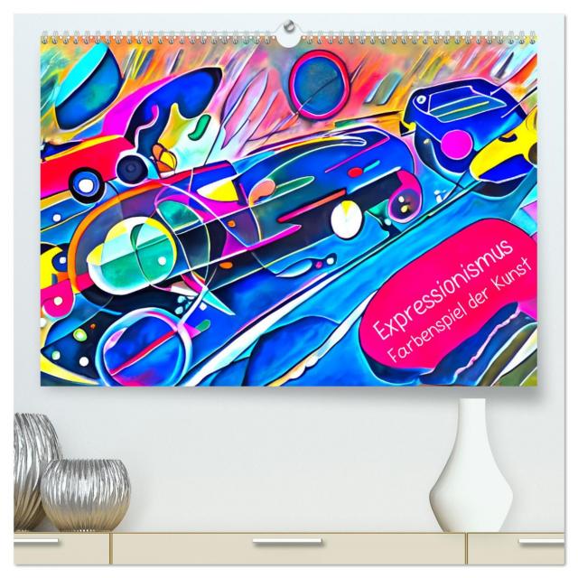 Expressionismus - Farbenspiel der Kunst (hochwertiger Premium Wandkalender 2025 DIN A2 quer), Kunstdruck in Hochglanz