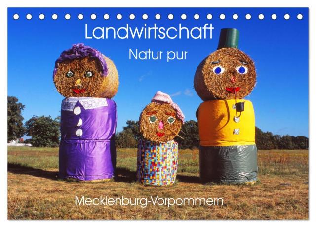Landwirtschaft Natur pur Mecklenburg-Vorpommern (Tischkalender 2025 DIN A5 quer), CALVENDO Monatskalender