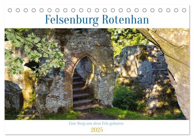 Felsenburg Rotenhan (Tischkalender 2025 DIN A5 quer), CALVENDO Monatskalender