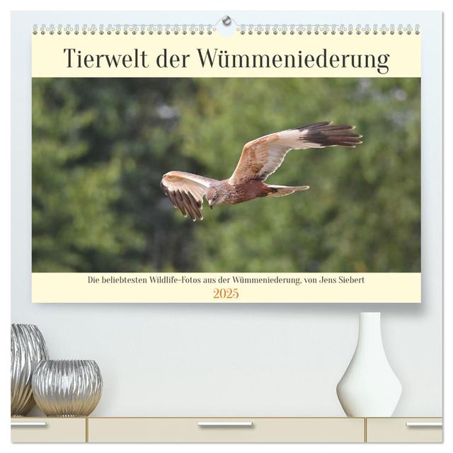 Tierwelt der Wümmeniederung (hochwertiger Premium Wandkalender 2025 DIN A2 quer), Kunstdruck in Hochglanz