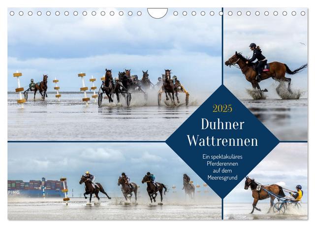 Duhner Wattrennen (Wandkalender 2025 DIN A4 quer), CALVENDO Monatskalender