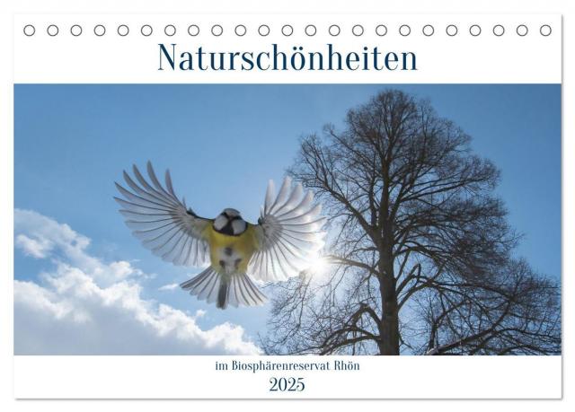 Naturschönheiten im Biosphärerenreservat Rhön (Tischkalender 2025 DIN A5 quer), CALVENDO Monatskalender