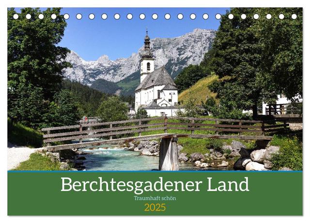 Berchtesgadener Land - Traumhaft schön (Tischkalender 2025 DIN A5 quer), CALVENDO Monatskalender