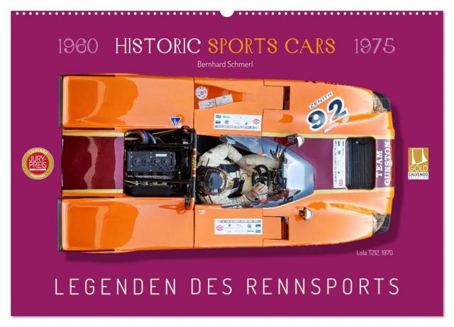 Legenden des Rennsports Historic Sports Cars 1960-1975 (Wandkalender 2025 DIN A2 quer), CALVENDO Monatskalender