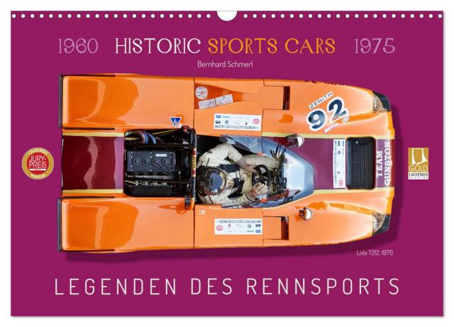 Legenden des Rennsports Historic Sports Cars 1960-1975 (Wandkalender 2025 DIN A3 quer), CALVENDO Monatskalender