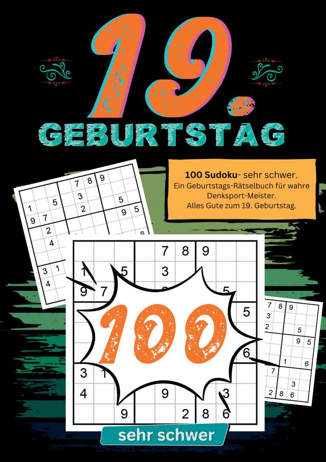 19. Geburtstag- Sudoku Geschenkbuch