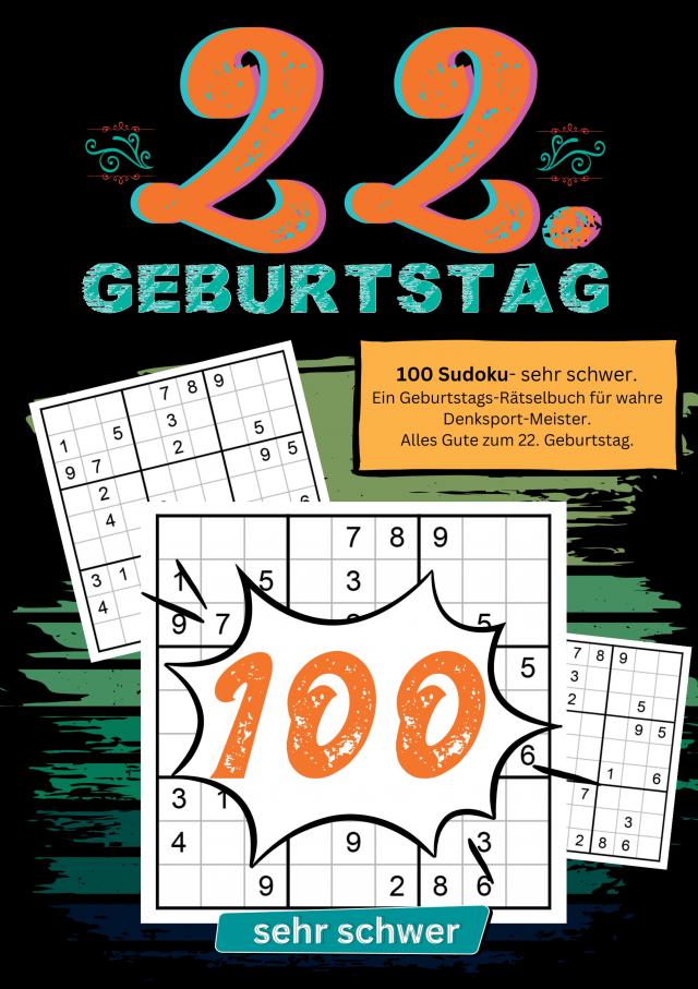 22. Geburtstag- Sudoku Geschenkbuch