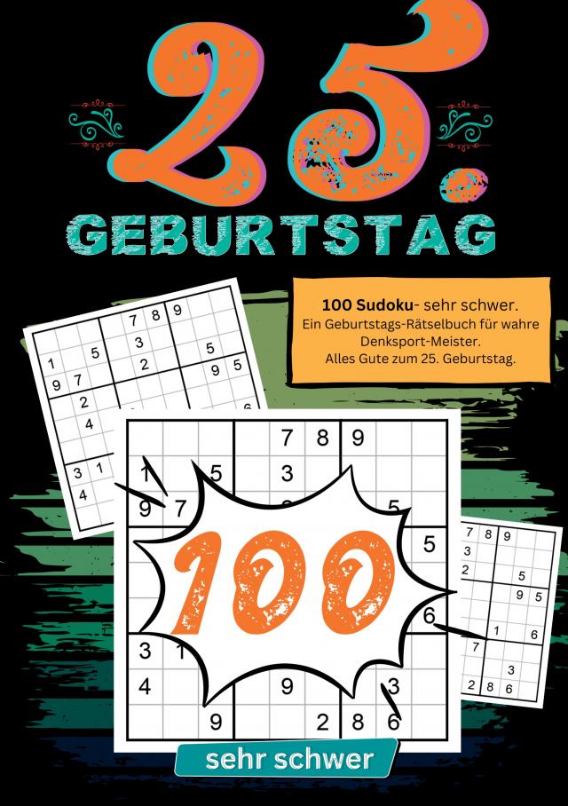 25. Geburtstag- Sudoku Geschenkbuch