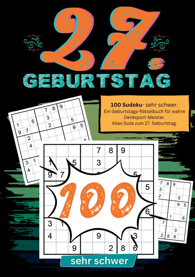 27. Geburtstag- Sudoku Geschenkbuch