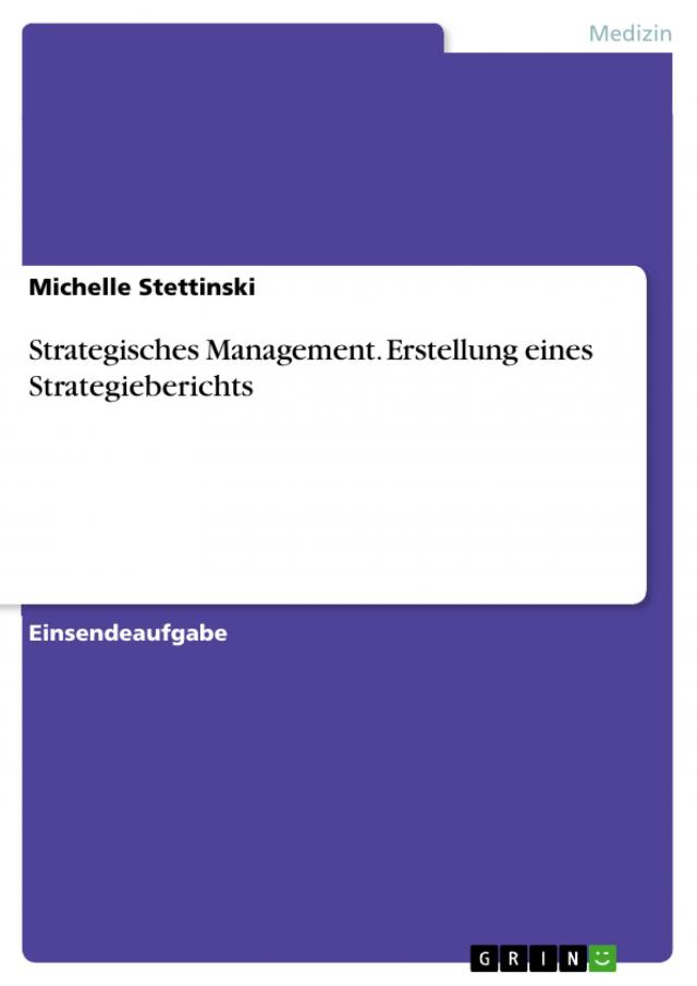 Strategisches Management. Erstellung eines Strategieberichts