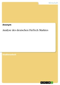 Analyse des deutschen FinTech Marktes