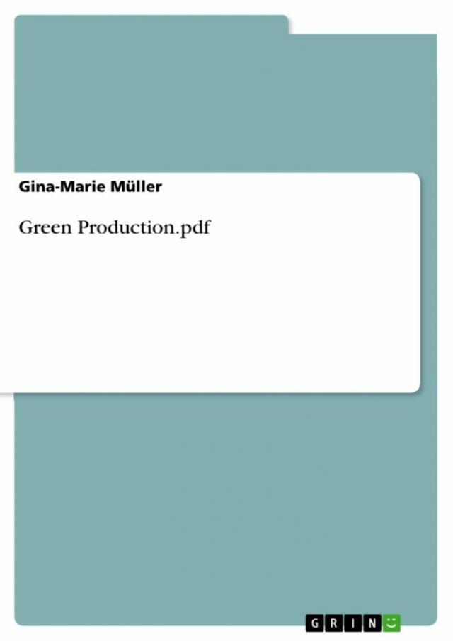 Green Production. Nachhaltigkeit und Medien