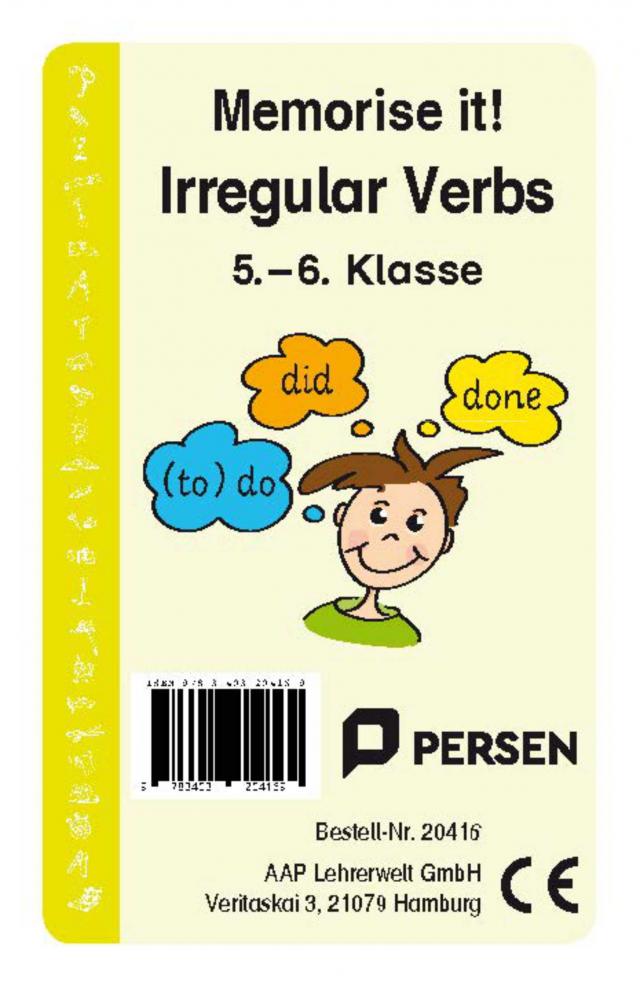 Memorise it! Irregular Verbs