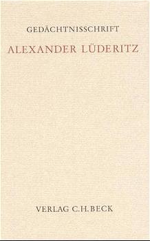Gedächtnisschrift für Alexander Lüderitz