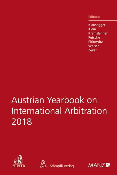 Austrian Yearbook on International Arbitration 2018