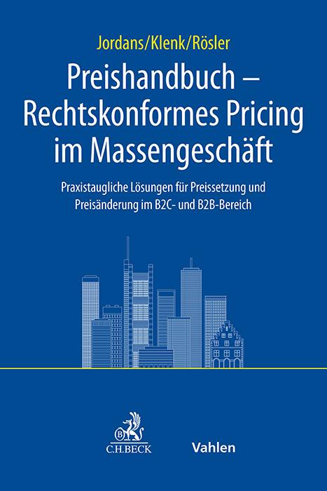 Preishandbuch - Rechtskonformes Pricing im Massengeschäft