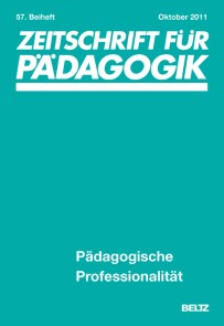 Pädagogische Professionalität Zeitschrift für Pädagogik - Beiheft  
