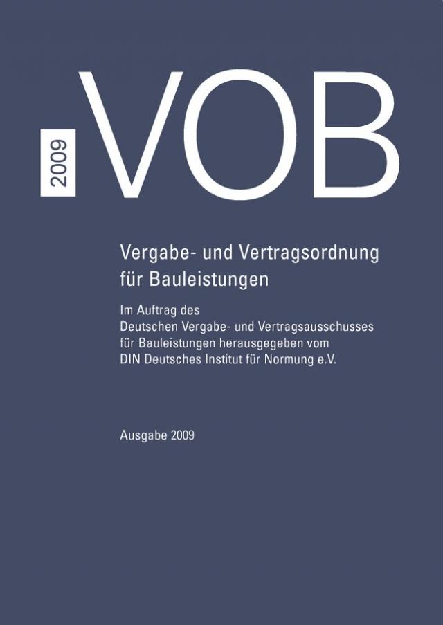 VOB 2009 - Buch mit E-Book
