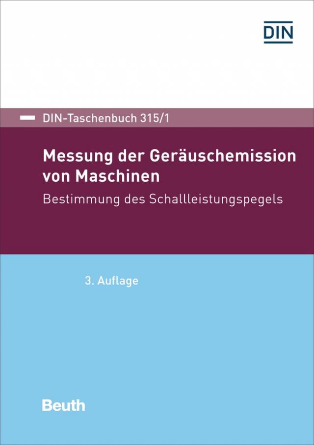 Messung der Geräuschemission von Maschinen - Buch mit E-Book