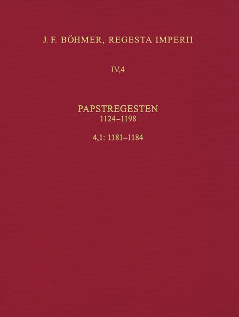 Regesta Imperii IV, 4, Lfg. 1: Lothar III. und Ältere Staufer