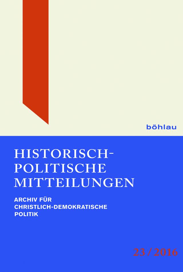 Historsch-Politische Mitteilungen