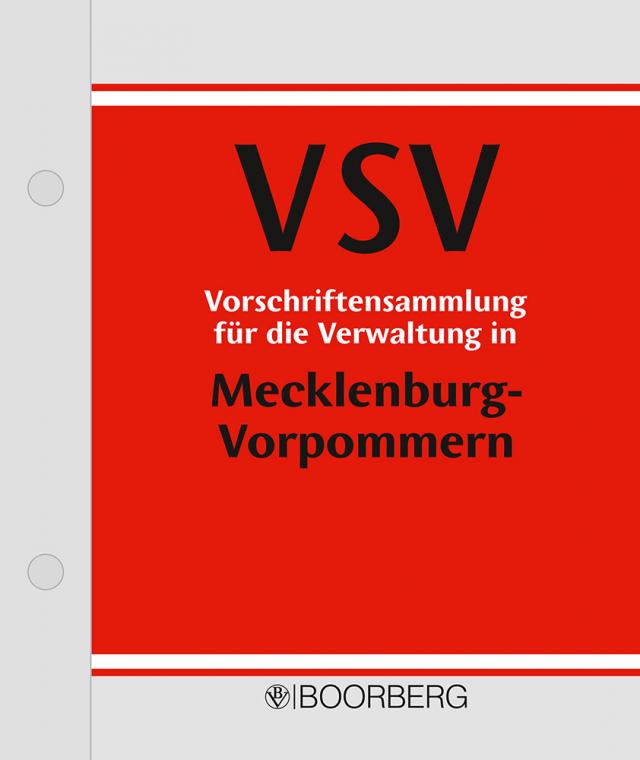 Vorschriftensammlung für die Verwaltung in Mecklenburg-Vorpommern (VSV)