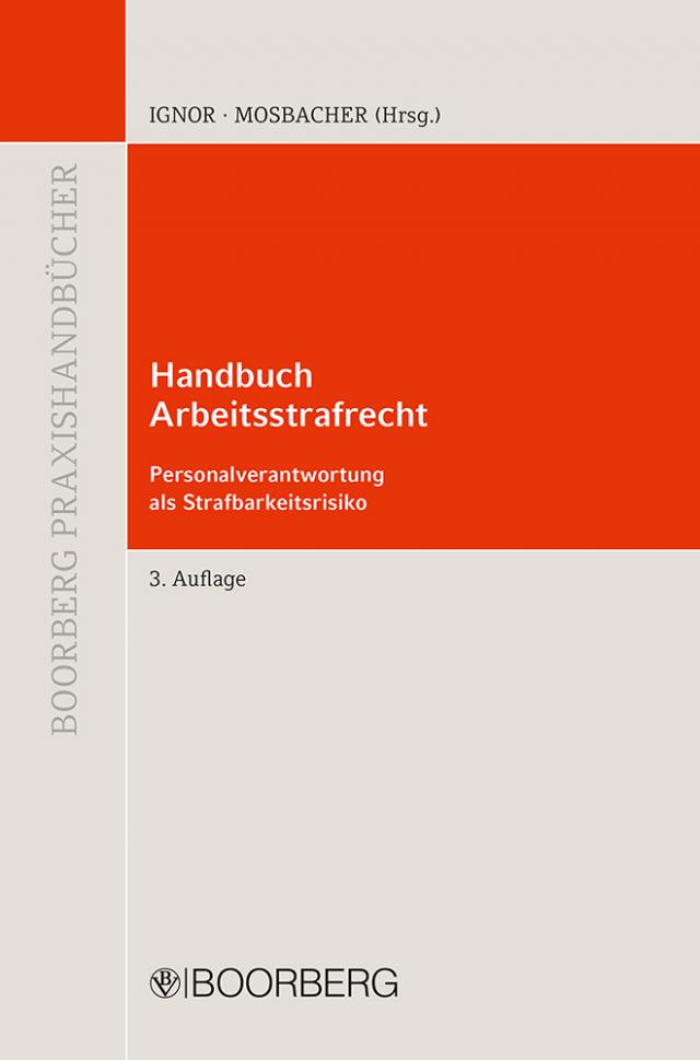 Handbuch Arbeitsstrafrecht