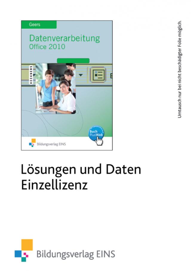 Datenverarbeitung Office 2010, CD-ROM, CD-ROM