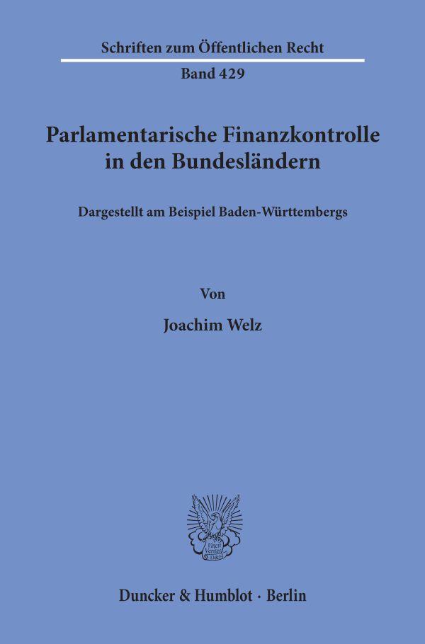Parlamentarische Finanzkontrolle in den Bundesländern,