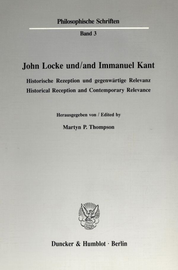 John Locke und - and Immanuel Kant.