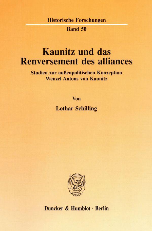 Kaunitz und das Renversement des alliances.
