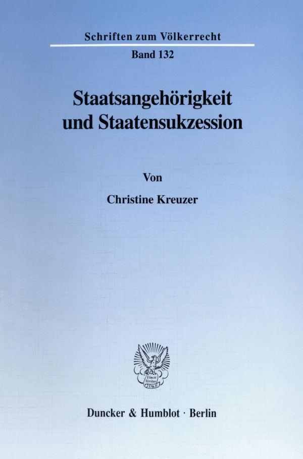 Staatsangehörigkeit und Staatensukzession.