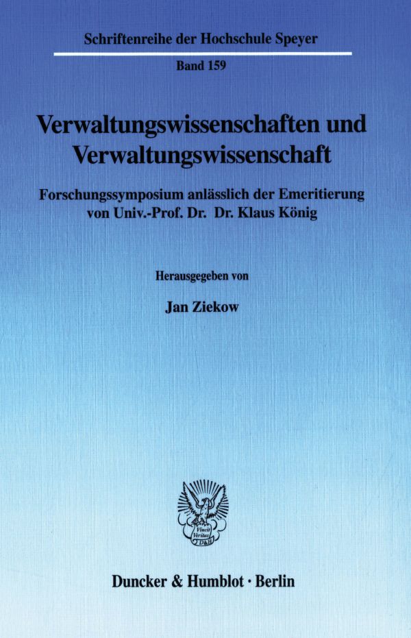 Verwaltungswissenschaften und Verwaltungswissenschaft.