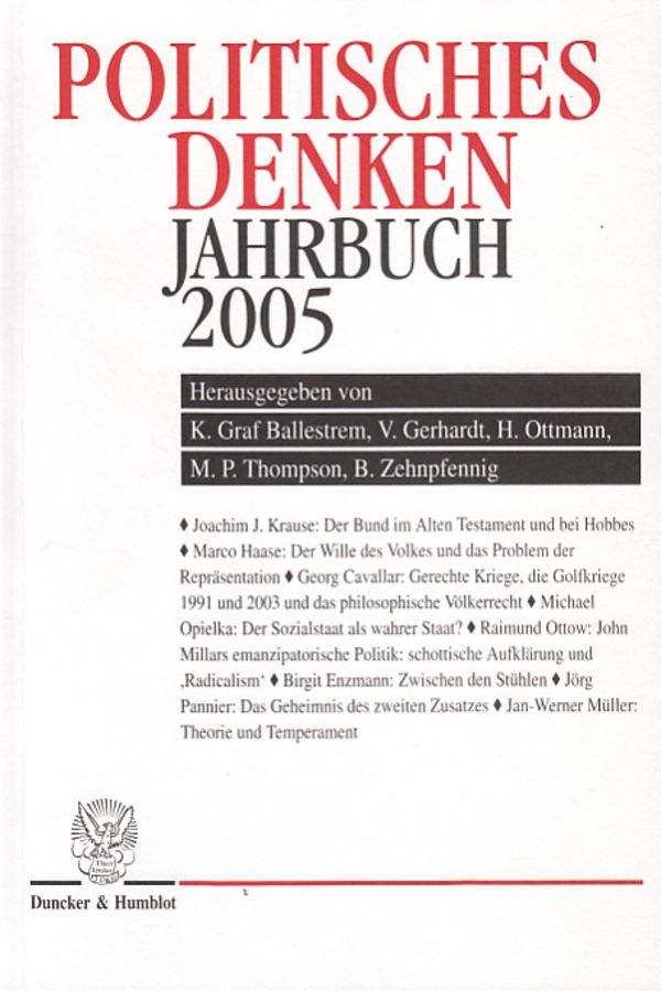 Politisches Denken, Jahrbuch 2005