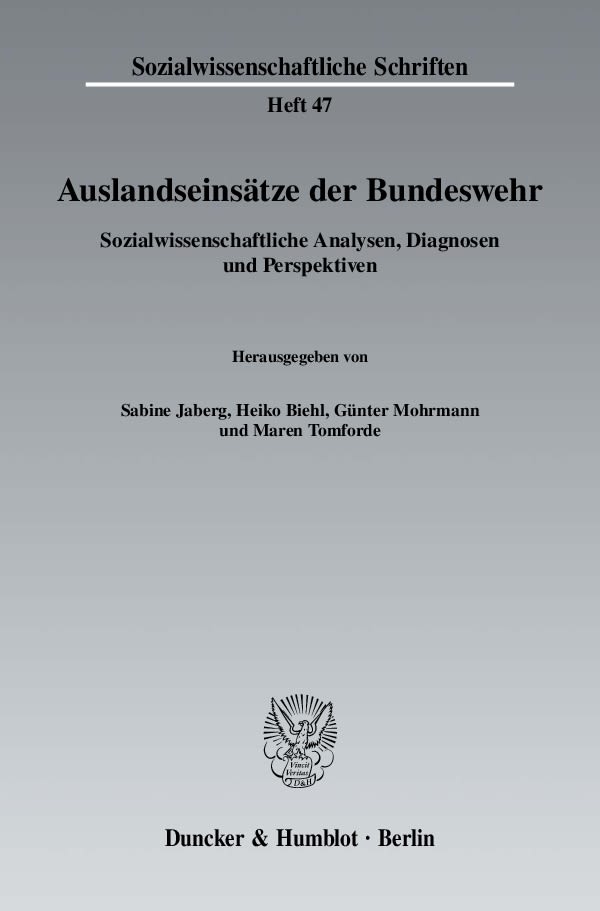 Auslandseinsätze der Bundeswehr.