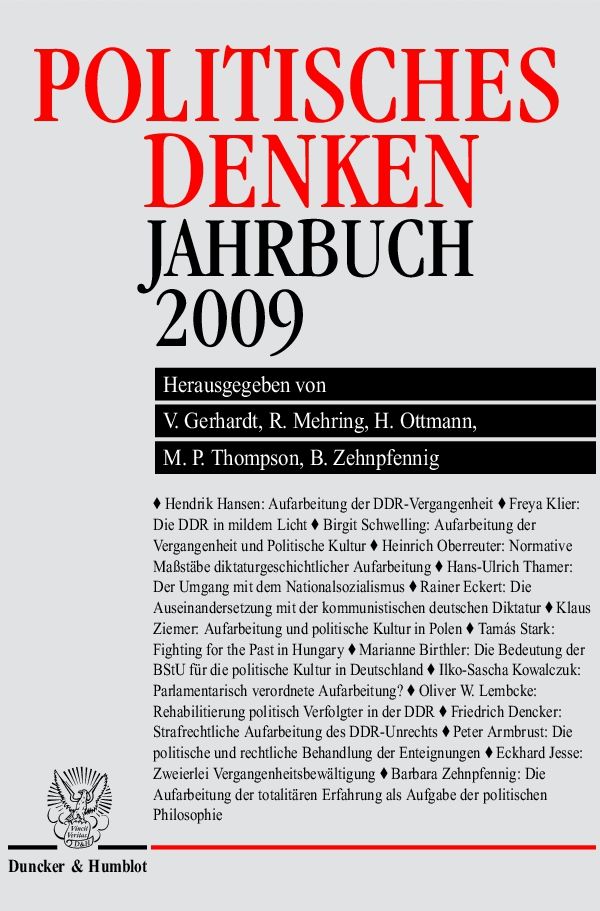 Politisches Denken, Jahrbuch 2009